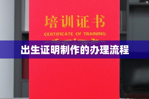 昭觉出生证明制作的办理流程
