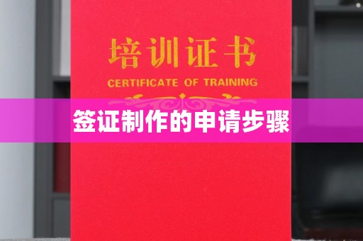 昭觉签证制作的申请步骤