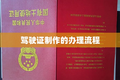 昭觉驾驶证制作的办理流程