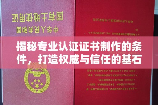 昭觉揭秘专业认证证书制作的条件，打造权威与信任的基石