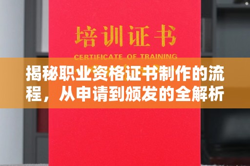 昭觉揭秘职业资格证书制作的流程，从申请到颁发的全解析