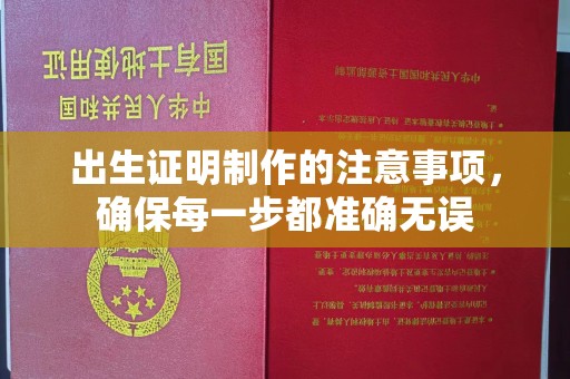 昭觉出生证明制作的注意事项，确保每一步都准确无误