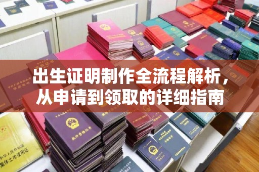 昭觉出生证明制作全流程解析，从申请到领取的详细指南