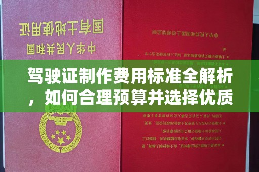 昭觉驾驶证制作费用标准全解析，如何合理预算并选择优质服务？